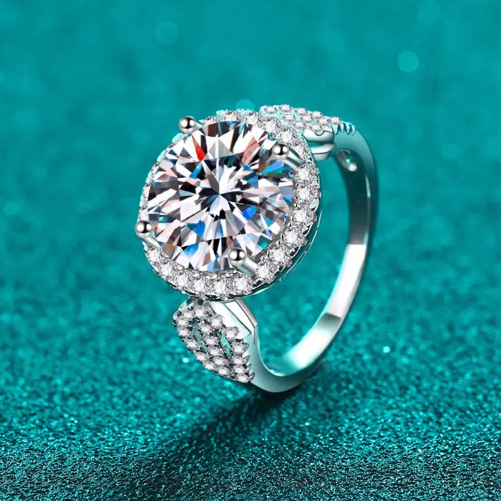 5 Carat Moissanite 925 Sterling Silver Ring Trendsi