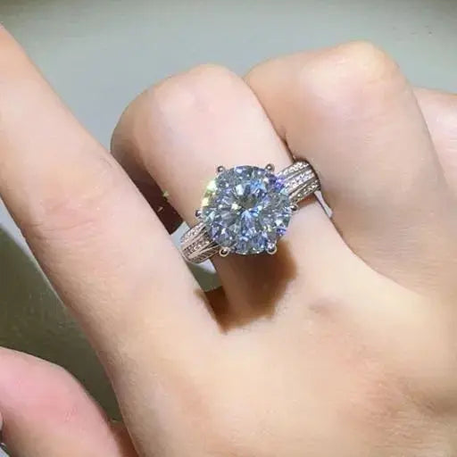 5 Carat Moissanite 925 Sterling Silver Ring Trendsi