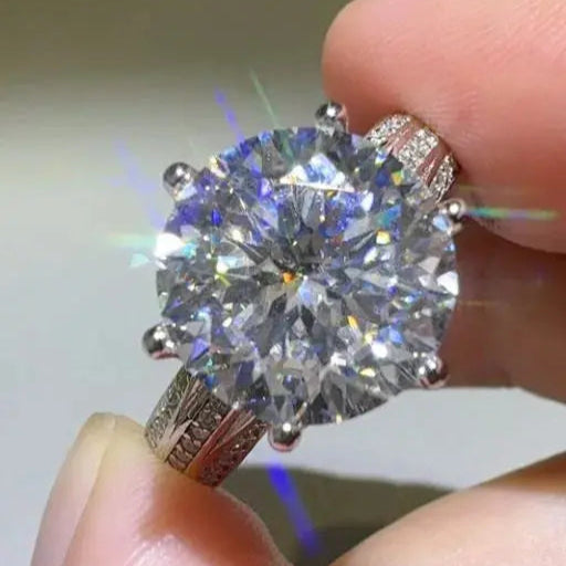 5 Carat Moissanite 925 Sterling Silver Ring Trendsi
