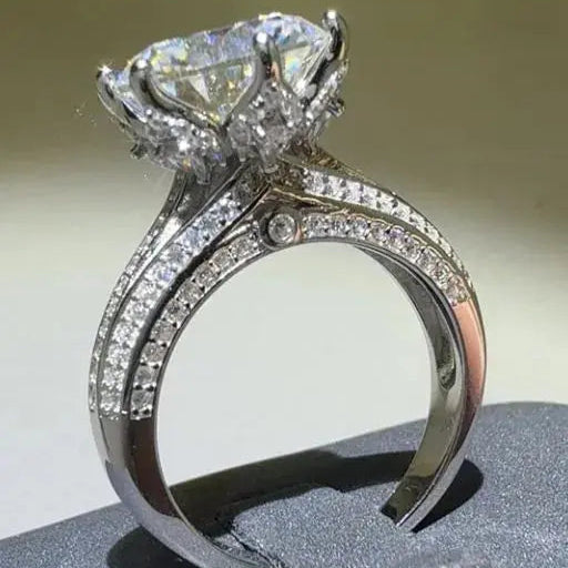 5 Carat Moissanite 925 Sterling Silver Ring Trendsi
