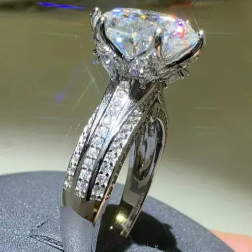 5 Carat Moissanite 925 Sterling Silver Ring Trendsi