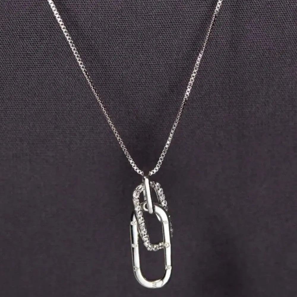 925 Sterling Silver Inland Zircon Necklace Trendsi
