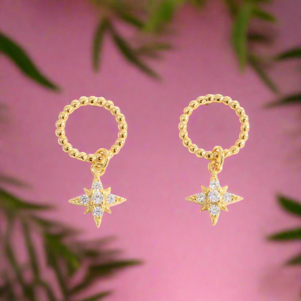 925 Sterling Silver Zircon Dangle Earrings Trendsi