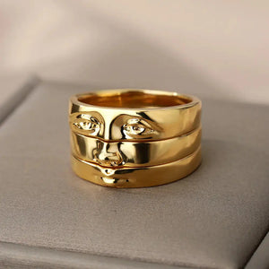 Admirable | Gold David Eye Rings For Women Beauty Prologue