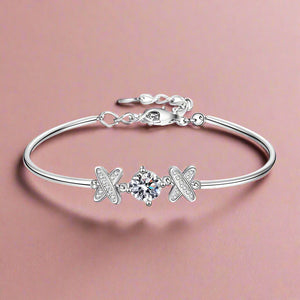 Adored Happy State of Mind 1 Carat Moissanite Bracelet Trendsi