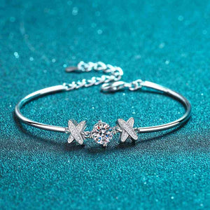 Adored Happy State of Mind 1 Carat Moissanite Bracelet Trendsi