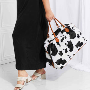 Animal Print Plush Weekender Bag Trendsi