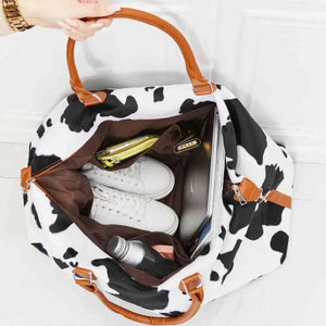 Animal Print Plush Weekender Bag Trendsi