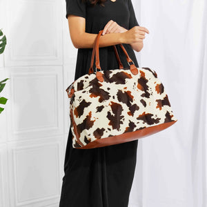 Animal Print Plush Weekender Bag Trendsi