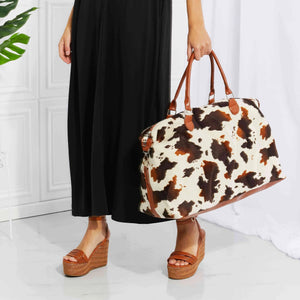 Animal Print Plush Weekender Bag Trendsi