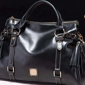 Asset | Premium PU Leather Handbag with Tassels Trendsi