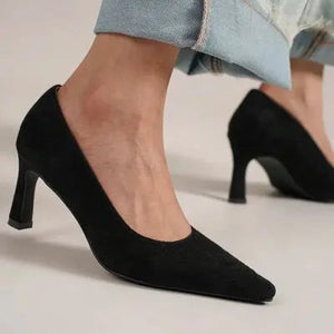 Beast Fashion Faux Suede Point Toe Pumps Trendsi