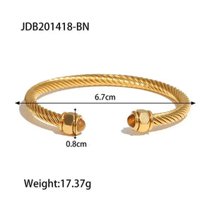 Bodega | Waterproof 18k Gold Plated Stainless Steel Bracelets Beauty Prologue