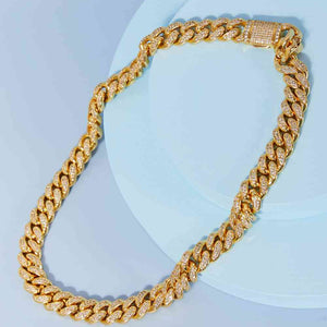 Brass Curb Chain Necklace Trendsi