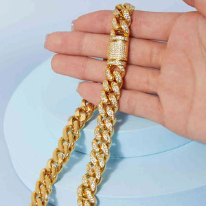 Brass Curb Chain Necklace Trendsi