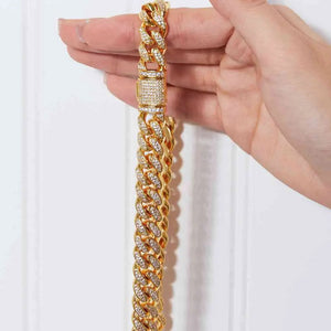 Brass Curb Chain Necklace Trendsi