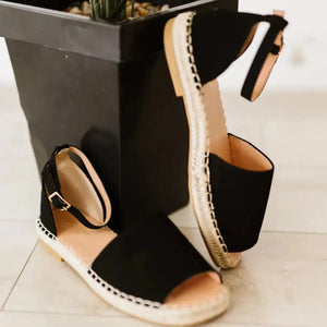 Casually | Peep-Toe Espadrille Shoes Beauty Prologue