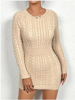 Cozy | Patterned Women's Knit Body Dress Beauty Prologue