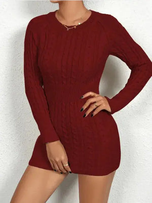 Cozy | Patterned Women's Knit Body Dress Beauty Prologue