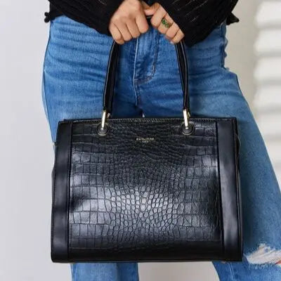 David Jones Texture PU Leather Handbag Trendsi