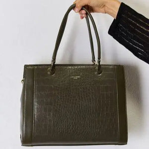 David Jones Texture PU Leather Handbag Trendsi