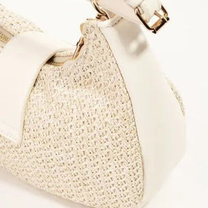 Fame Straw Braid Hobo Bag Trendsi