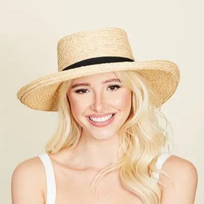 Fame Wide Brim Straw Weave Hat Trendsi