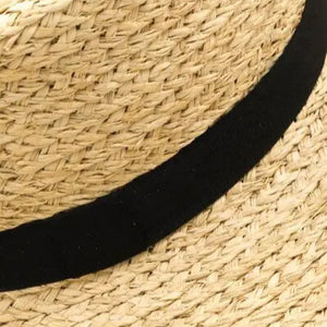 Fame Wide Brim Straw Weave Hat Trendsi