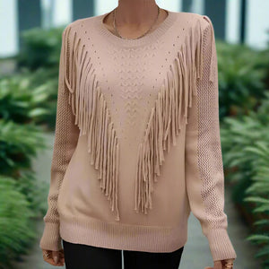 Howdy | Women's Tassels Autumn Sweaters Beauty Prologue