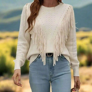 Howdy | Women's Tassels Autumn Sweaters Beauty Prologue