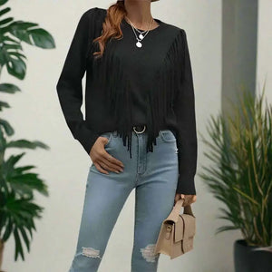 Howdy | Women's Tassels Autumn Sweaters Beauty Prologue