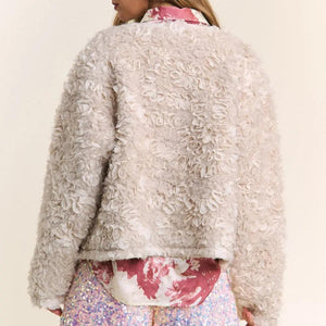 J.NNA Mixed Fabric Chic Jacket Trendsi