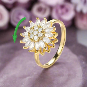 Mirage | Crystal Sunflower Ring For Women Beauty Prologue