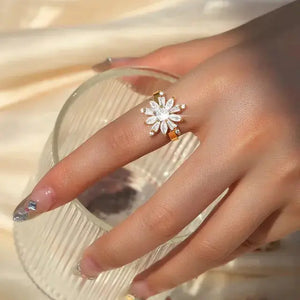 Mirage | Crystal Sunflower Rings For Women Beauty Prologue