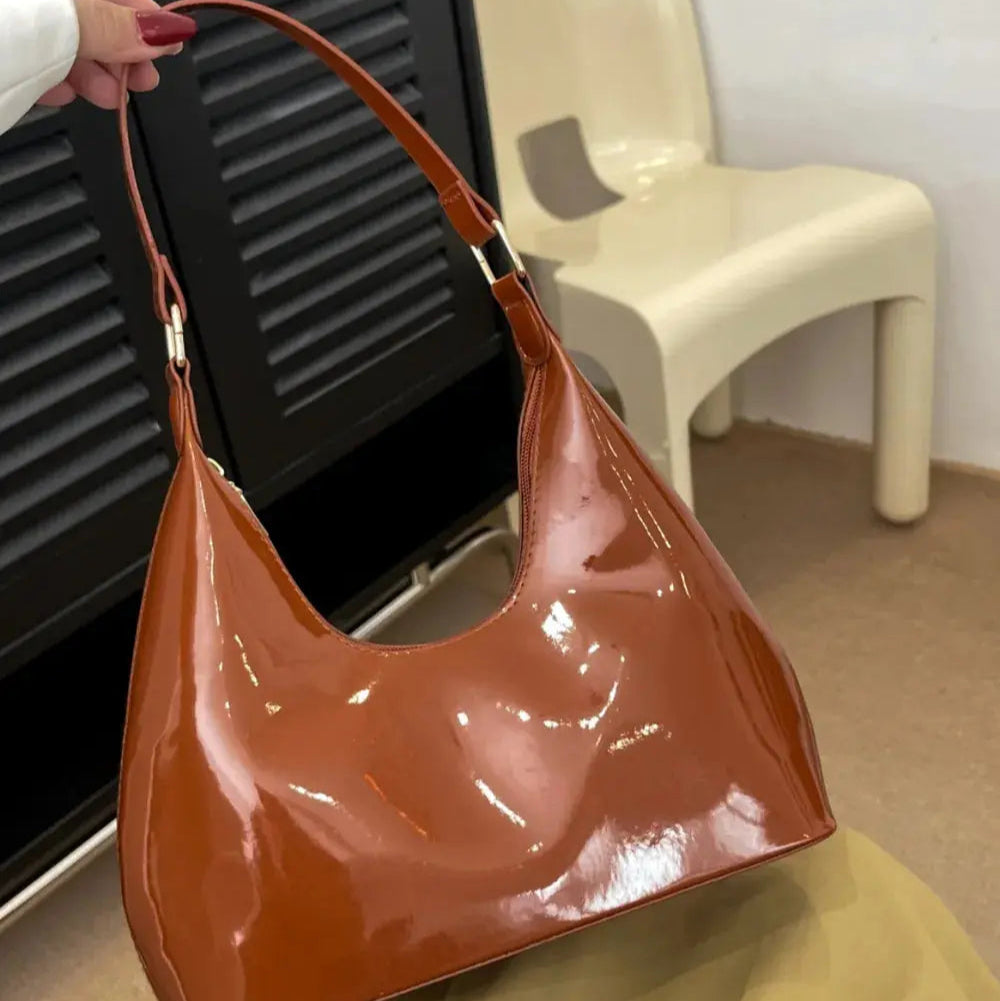 Mirror Surface Shoulder Bag Trendsi
