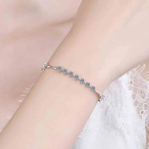 Moissanite 925 Sterling Silver Bracelet Trendsi