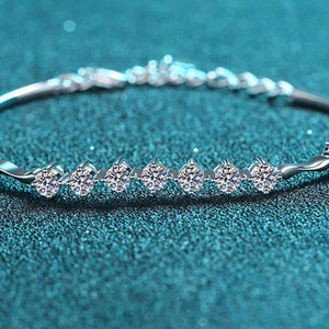 Moissanite 925 Sterling Silver Bracelet Trendsi