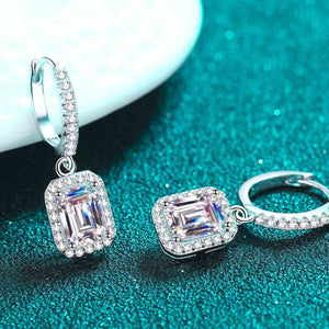 Moissanite 925 Sterling Silver Drop Earrings Trendsi