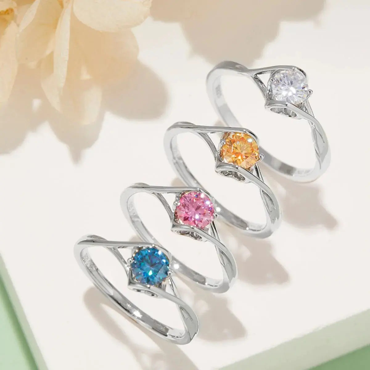 Moissanite 925 Sterling Silver Ring Trendsi