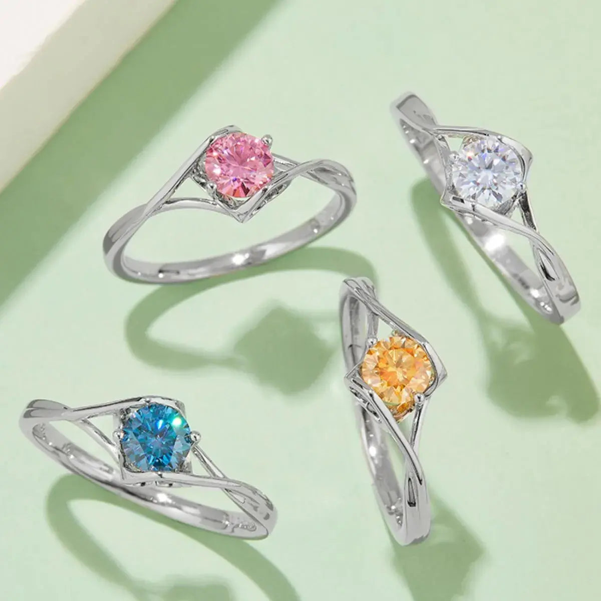 Moissanite 925 Sterling Silver Ring Trendsi
