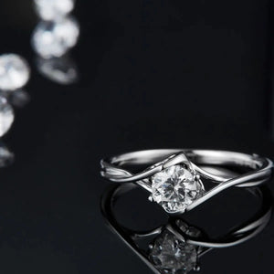 Moissanite 925 Sterling Silver Ring Trendsi