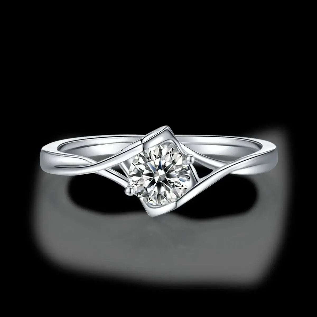 Moissanite 925 Sterling Silver Ring Trendsi