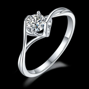 Moissanite 925 Sterling Silver Ring Trendsi