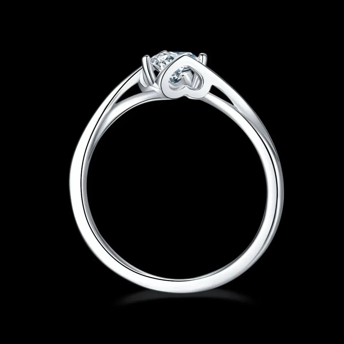 Moissanite 925 Sterling Silver Ring Trendsi