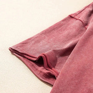 One Shoulder Half Sleeve Oversized Tunic T Shirt Trendsi
