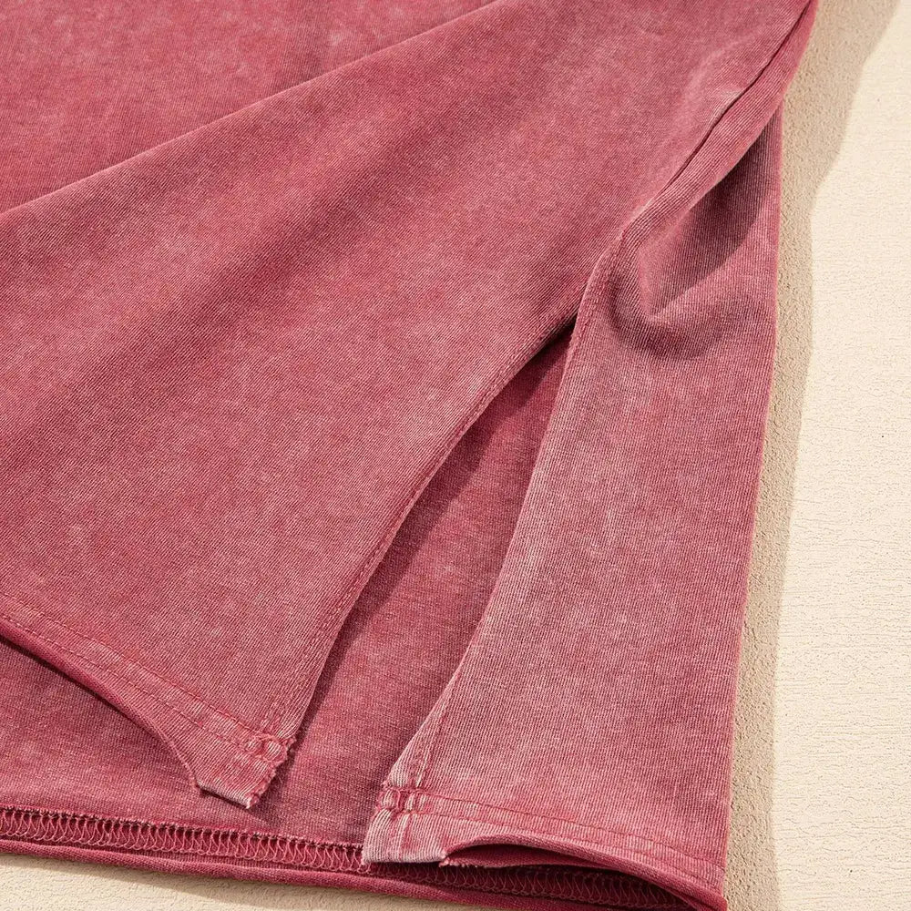 One Shoulder Half Sleeve Oversized Tunic T Shirt Trendsi