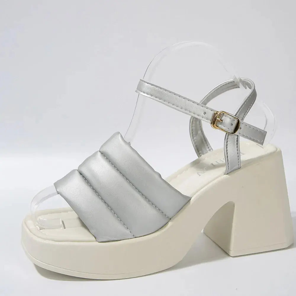 Open Toe Block Heels Sandals Trendsi
