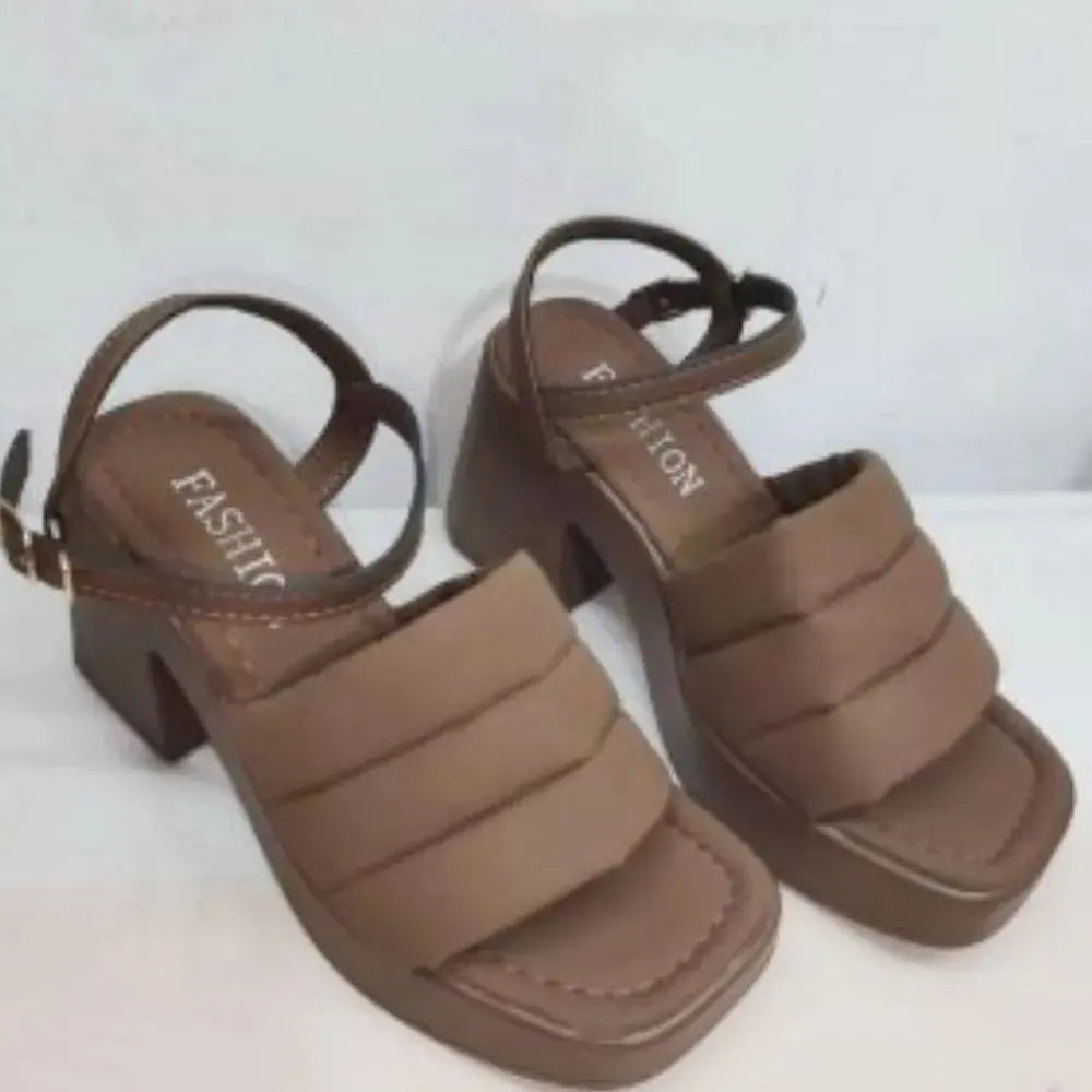 Open Toe Block Heels Sandals Trendsi