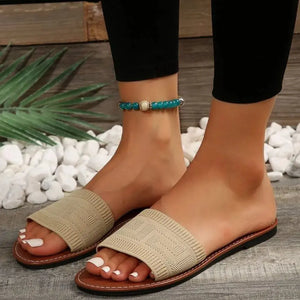 Open Toe Flats Sandals Trendsi