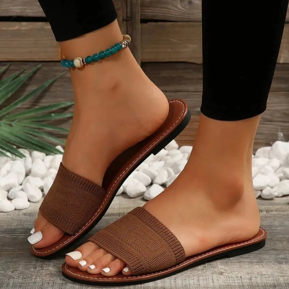 Open Toe Flats Sandals Trendsi